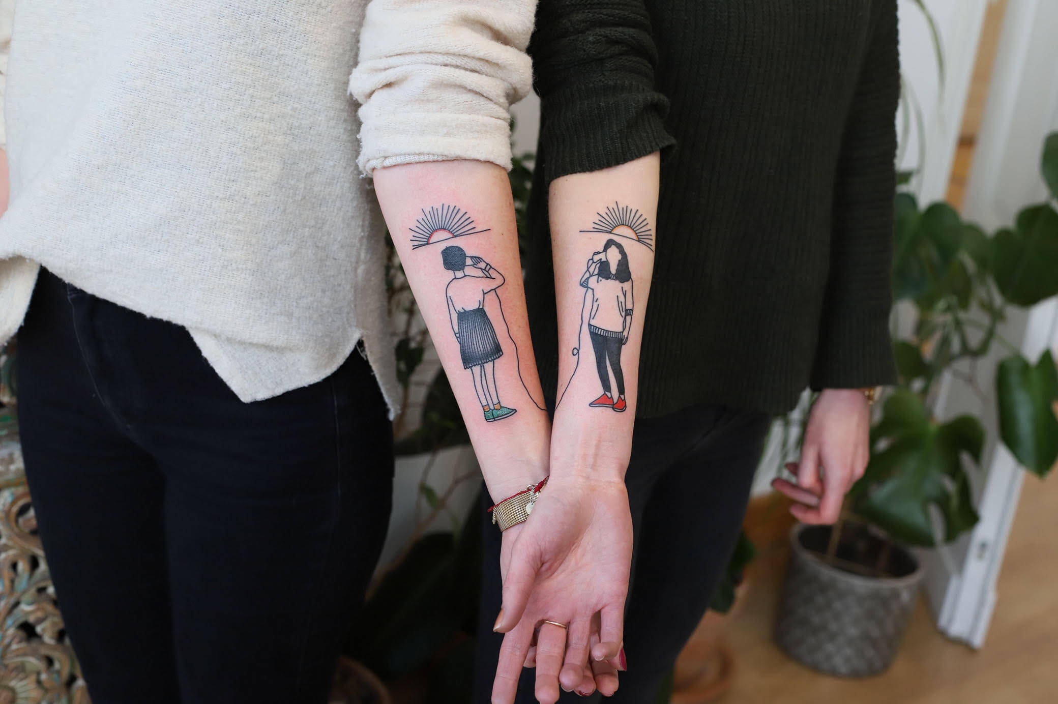 siostrzane tatuaze